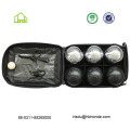 6 Metal Boules with Nylon Carrying Bag