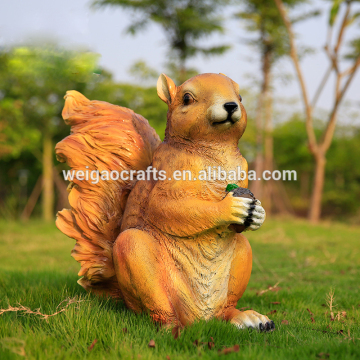 Resin large squirrel Statues garden ornaments
