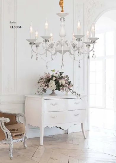European Style Classic luxury Indoor Living Room White Crystal Chandelier