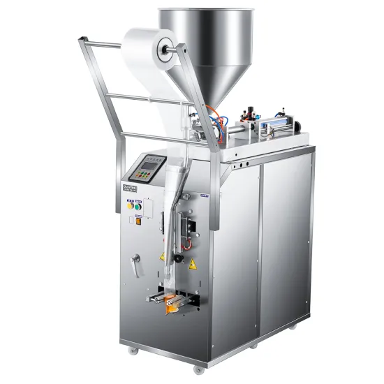 Ouxin OXLGYDS80 500ml Three Sides Sealing Sachet Automatic Bag Liquid Filling Machine