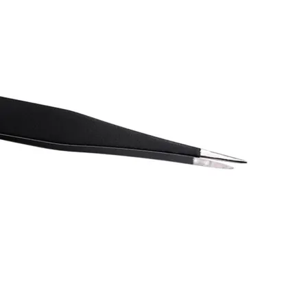 1PCS ESD Anti-static Tweezers Stainless Steel Maintenance Tools Industrial Precision Curved Straight Tweezers Repair Tools