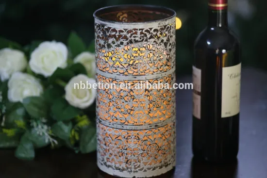 home decorative candle holder with led wax candle