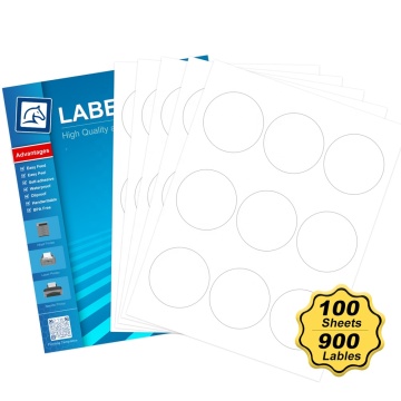2.5" round label sticker paper