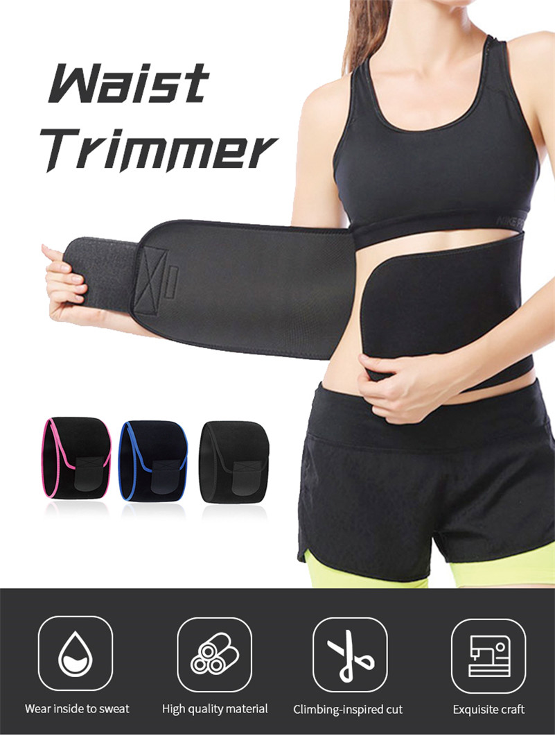 ขายร้อน Amazon ยอดนิยมคุณภาพสูง Unisex เอว Slimming Belt สนับสนุน Sweet Sports Sweat Waist Trimmer