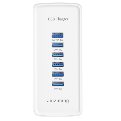 Chargeurs rapides USB 30W 6 ports de téléphones