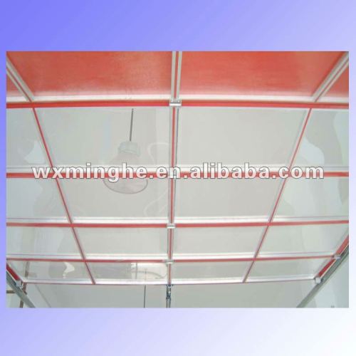 transparent sectional door/glass panel garage door/sectional aluminum frame door