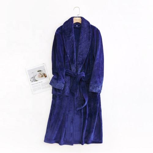 Waffle Bathrobe luxury custom solid casual home clothes women bathrobe Supplier