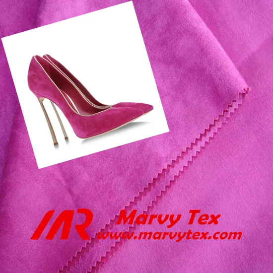 stretch fabric shoes microfiber synthetic suede fabric