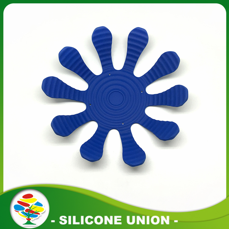 Cheap Foldable Silicone Placemat With Flower Shape, 고품질