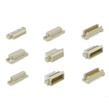 160 طريق من نوع اللحام العمودي وعاء DIN 41612 / IEC 60603-2 موصلات