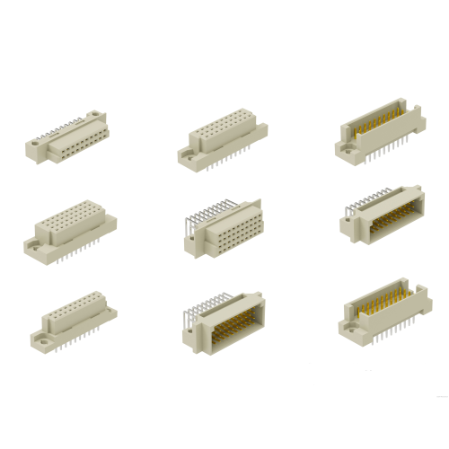 Solder Type DIN41612 Vertical Female press-Fit Connectors 96 Positions Supplier