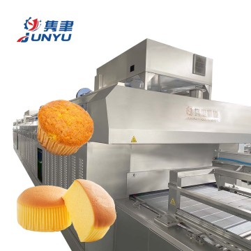 Mini Automatic Cake Production Line: Cupcake Making Machine with Liner