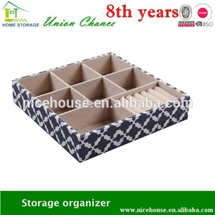 3 compartments printing surface makeup pandora jewelry tray