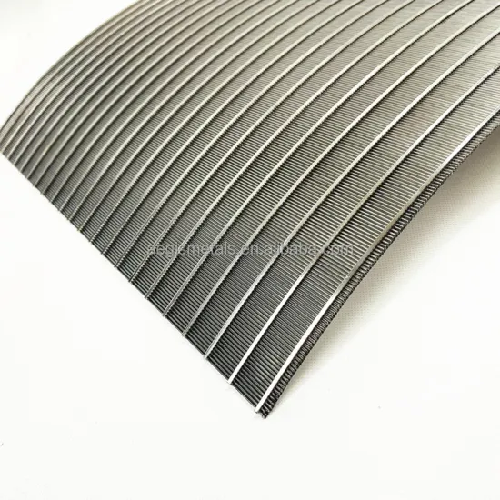 304 Stainless Steel Wedge Wire Filter Screen for Curve Shape - 100 to 500 Micron