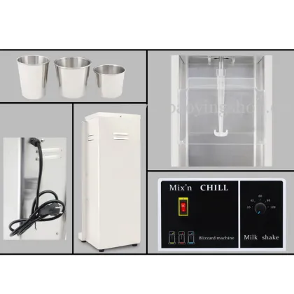 Electric Soft Blizzard Ice Cream Blender Machine - 110V / 220V Commercial Use