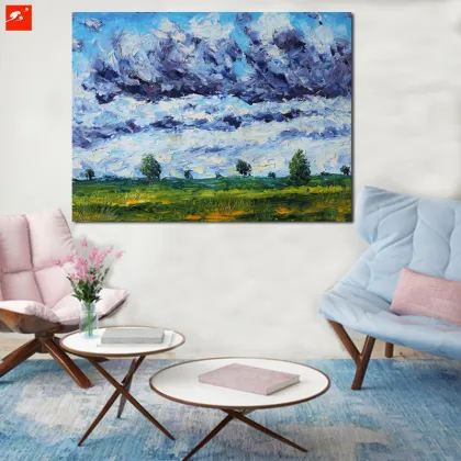 Impressionism Monet Countryside Canvas Painting