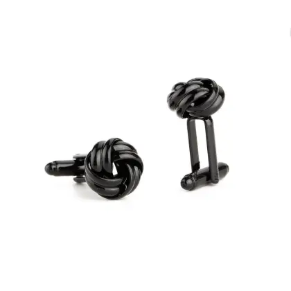Fashion Stainless Steel Twist Cufflinks
