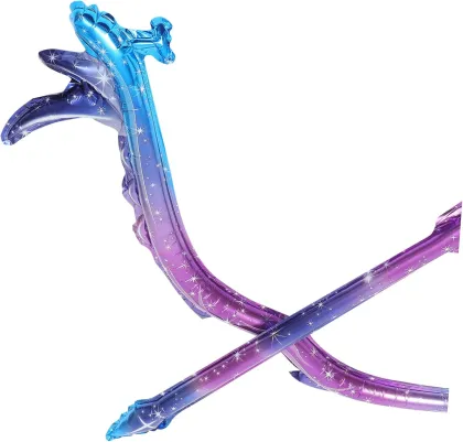 Purple bow and arrow aluminum foil balloon