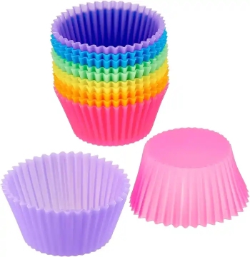 Hot Sale Kitchen Non-Stick Silicone Muffin Baking Cups