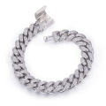 Premium Lab Diamond 8MM Cuban Link ကွင်းဆက်ကွင်းဆက်