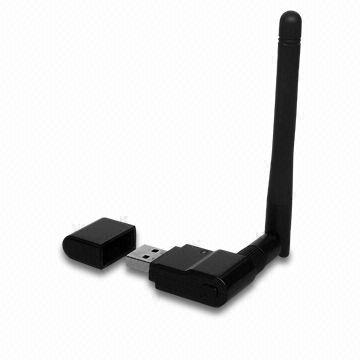 150Mbps Wireless USB Adapter, Supports 64/128-bit WEP as Well as WPA/WPA2 Encryption