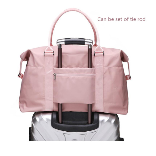 Stylish Sports Folding Pink Women Travel Duffel Bag