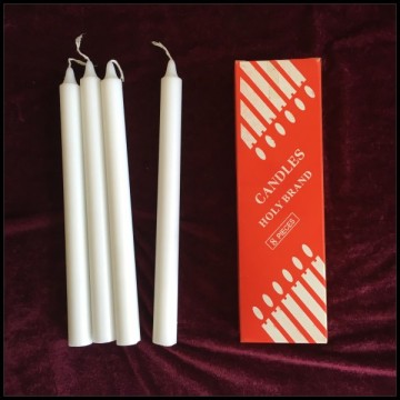 white double holy holiness candle making