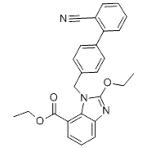 Ethyl-2-Ethoxy-1 - [[(2&#39;-cyaanbifenyl-4-yl) methyl] benzimidazool] -7-carboxylaat CAS 139481-41-7