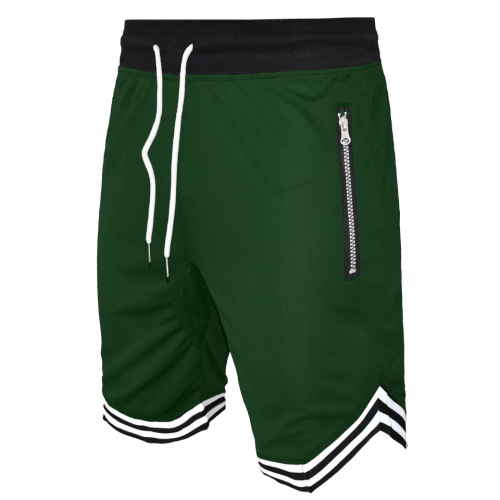 Amashorts ama-Men&#39;s Athletic Training Gym anezikhwama ze-zipper