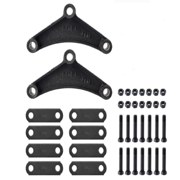 Tandem Trailer Axle Shackle Kit for Double Eye Springs (3.5K - 5.2K Axles)