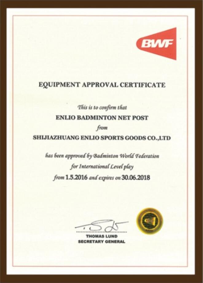 BWF approved net post