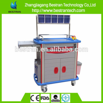 BT-AY003 China factory CE ISO hospital high quality abs anaesthesia trolley