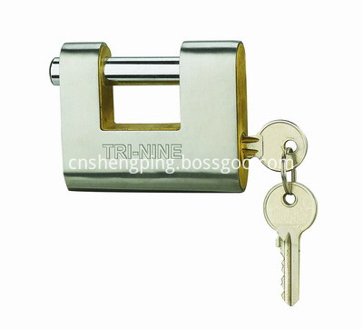 Security Stainless steel Armored Rectangle Padlock