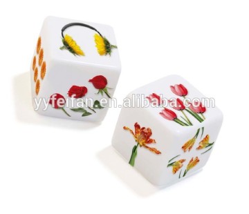 beautiful image on dice,can custom your own logo