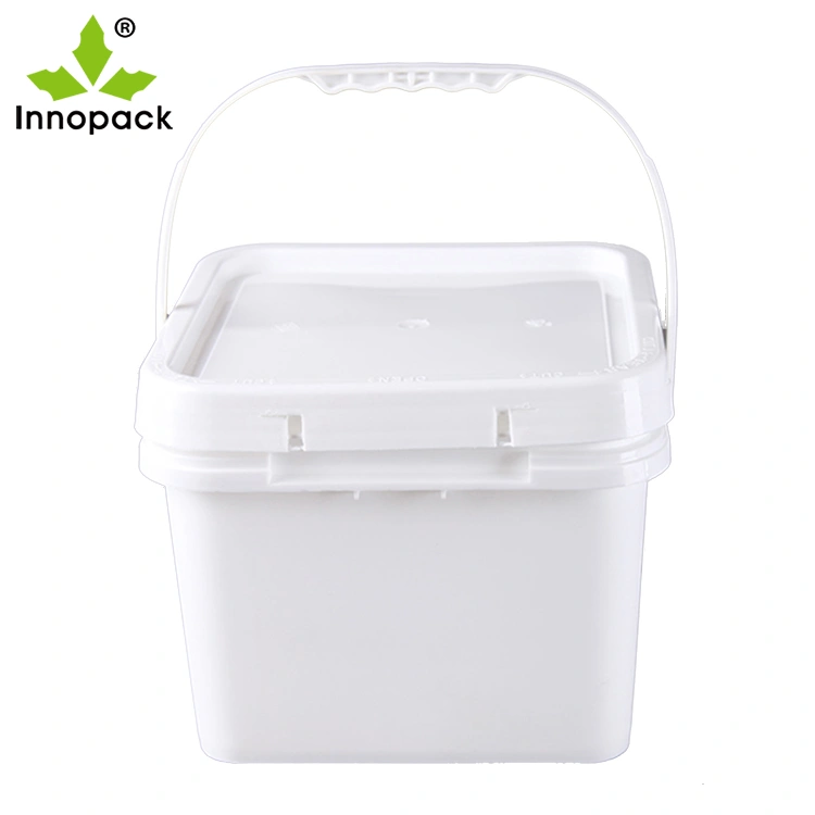9 Liter Custom White Small Square Plastic Buckets with Lids - China Small  Plastic Bucket with Lids and White Small Square Plastic Bucket with Lids  price