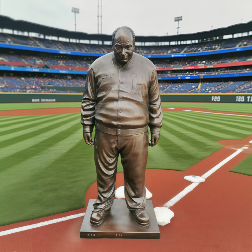 Custom Bronze Harrison Huskies Baseball Statue