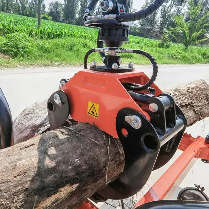 Small ATV Log trailer with Crane