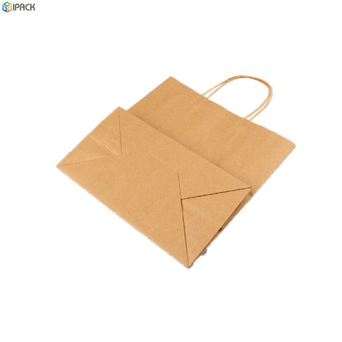 Custom Design Printed Paper Shopping Brown Kraft Bags