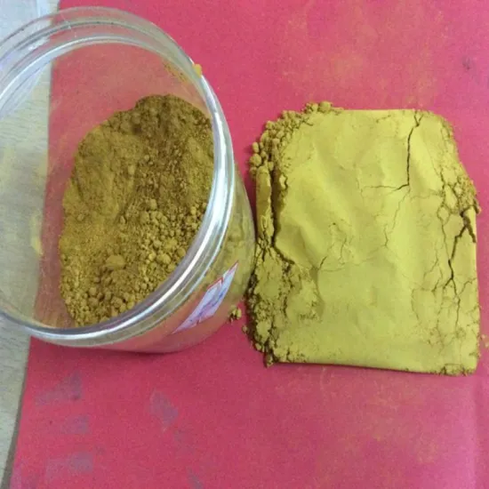 Inorganic pigment style iron oxide yellow 313