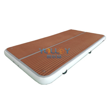 Hot Sale Drop Stitch Inflatable Floating Dock for Water Parks and Yachts