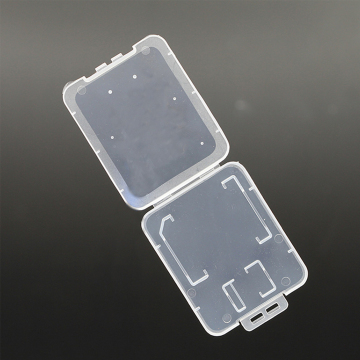 TF/SD 2-in-1 Case Plastik tebal-Pelindung Kartu Memori SD