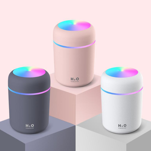 Air Humidifier Ultrasonic Aroma Essential Oil Diffuser 300ml USB Cool Mist Maker Aromatherapy with Colorful Lamp for Home Car