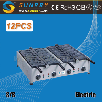 Most popular electric taiyaki cake machine maker with big mouth for sale (SUNRRY SY-WM23B)