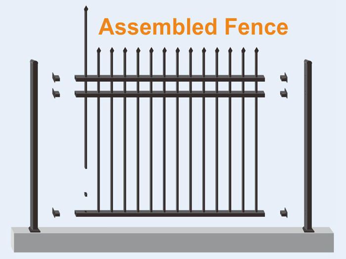 Assembled garden fence