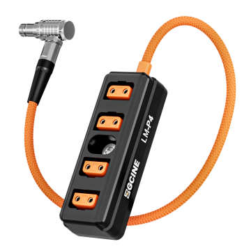 Adattatore splitter da maschio 2pin Zgcine a 4 dtap per telecamere rosse, arri e sony