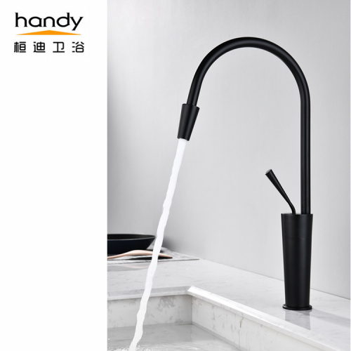 Modern Design Brass Black Kitchen Sink Mixer Faucets