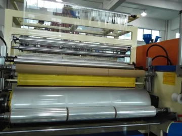 Three Extrusion Screws Stretch Film Machinery
