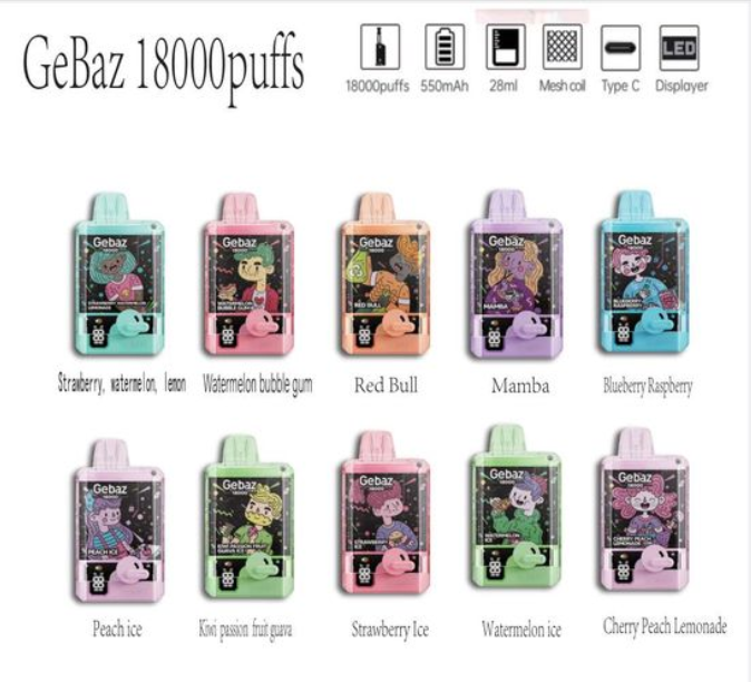 Gebaz 18000 Puffs Disposable Vape