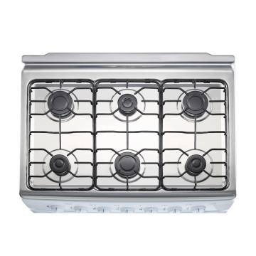 stainless steel 6-burner gas stove with oven Bolivia