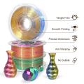 Filament d'imprimante Tri Color brillant en soie PLA 3D